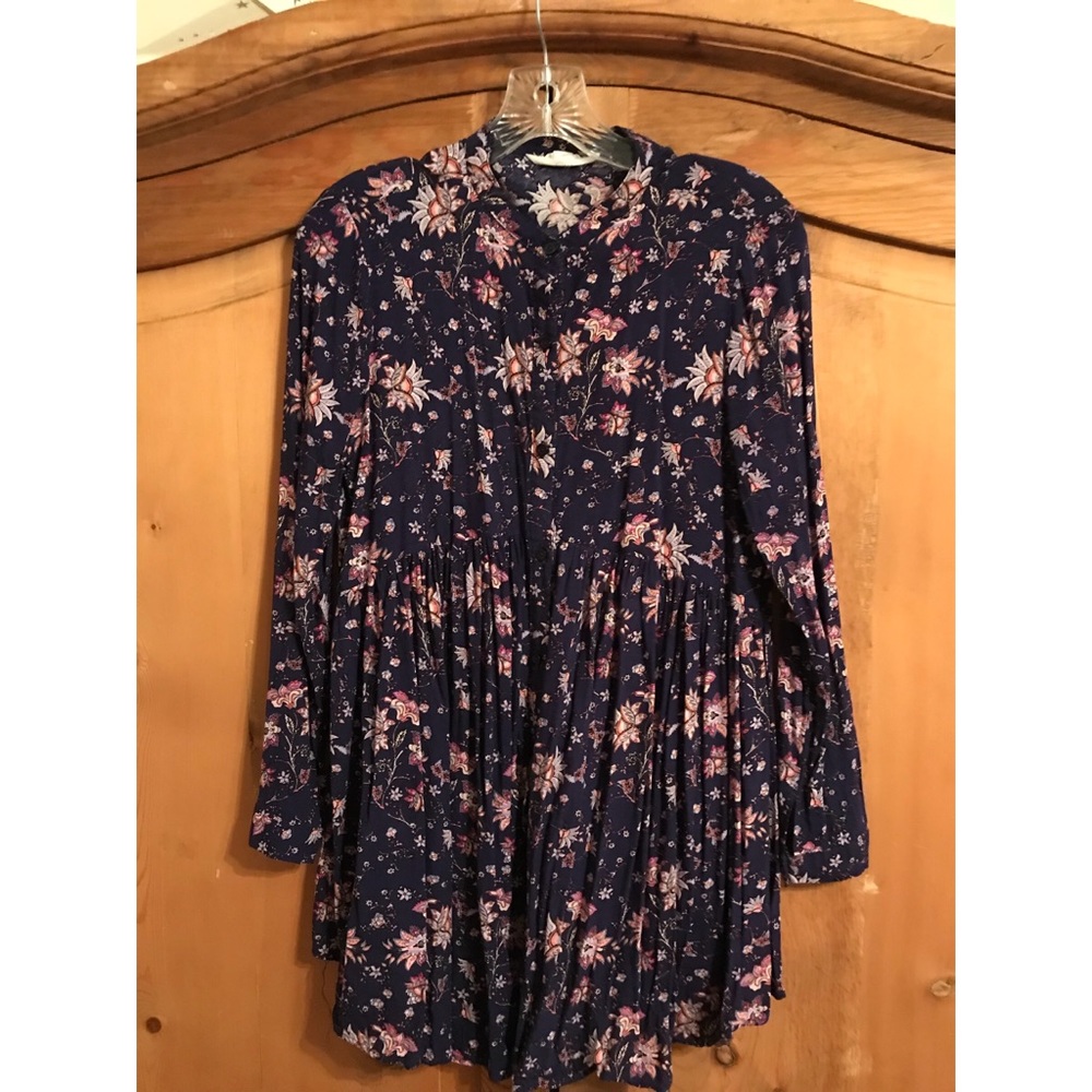 Long sleeved button up dress